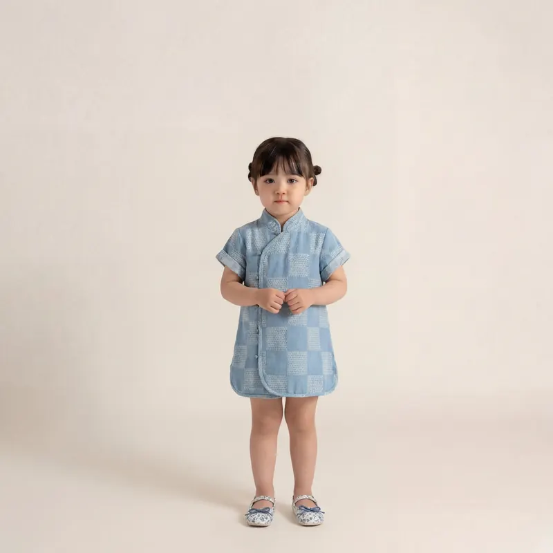 Girl cheongsam — AI fashion photography