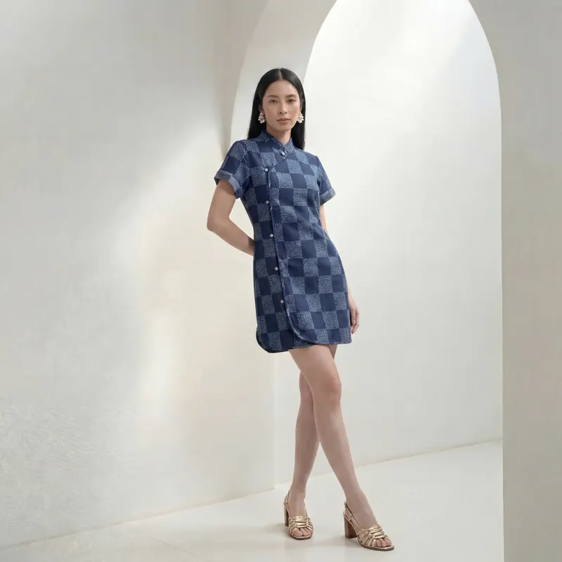 AI photoshoot — monogram dark studio catalog shot