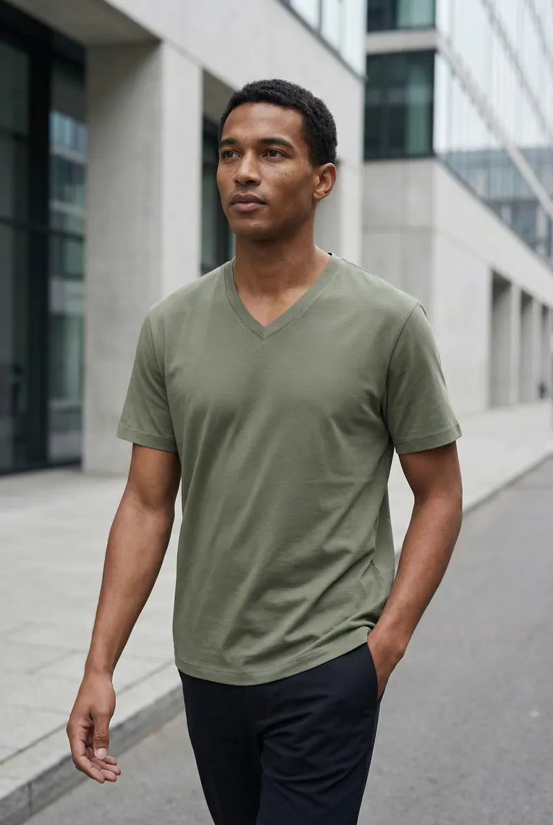 ai product photography by AI Studio — uniqlo lifestyle street